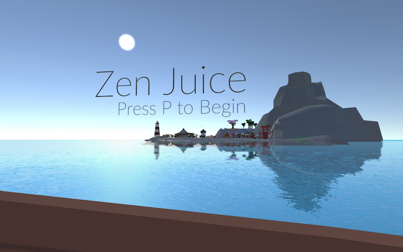 The Zen Juice title screen